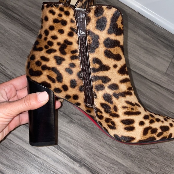 Christian louboutin catarsika 85 pony leopard ankle boot 37 - Picture 9 of 10